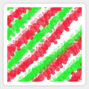 Red & Green Bright Splatter Sticker